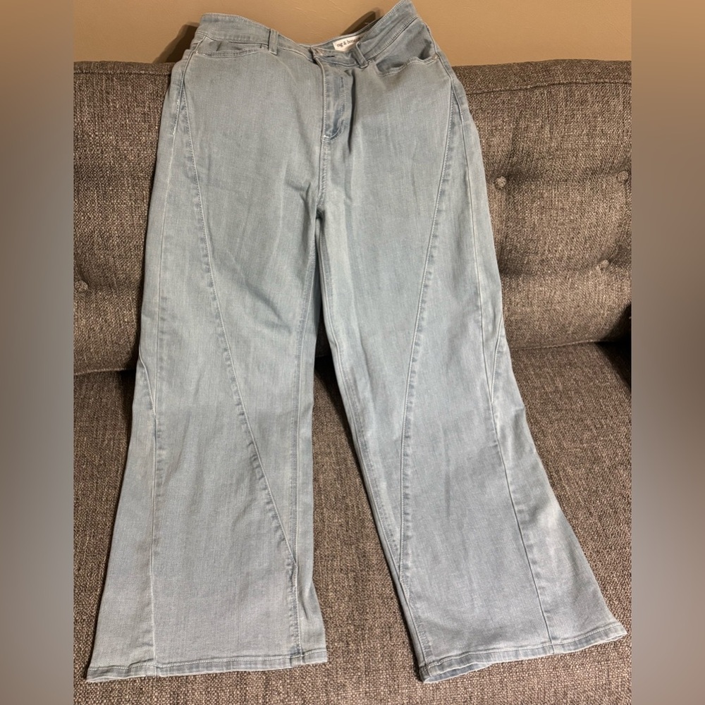 rag & bone Light Blue Flare & Wide Leg Jeans - Picture 7 of 14